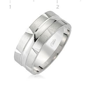 GUMUSH 925  Gümüş Rodyumlu Alyans | WRG101140
