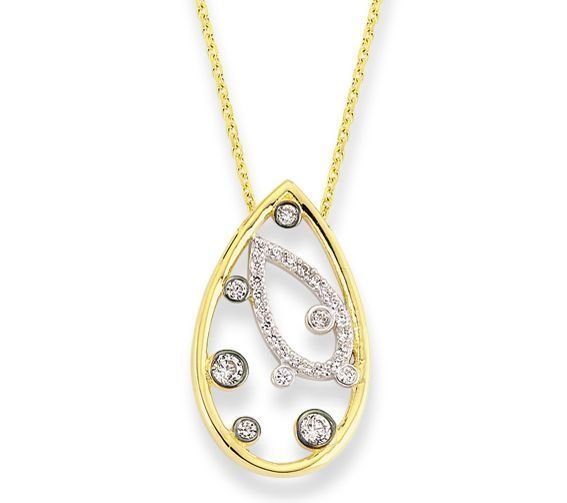 Altın Taşlı  Kolye Kly00402 Melis Gold