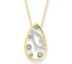 Altın Taşlı  Kolye Kly00402 Melis Gold