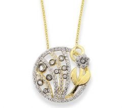 Altın Taşlı  Kolye Kly00404 Melis Gold