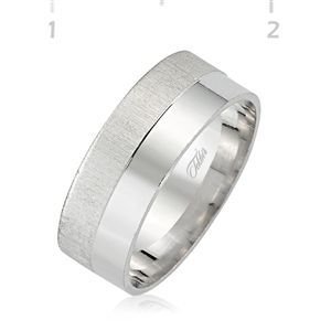 GUMUSH 925  Gümüş Rodyumlu Alyans | WRG101151