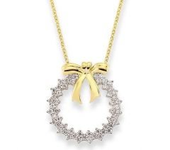 Altın Taşlı  Kolye Kly00405 Melis Gold