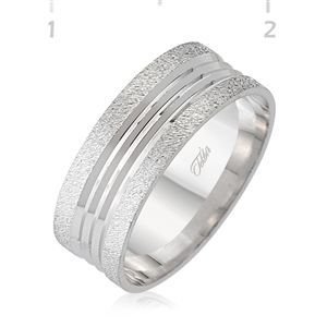 GUMUSH 925  Gümüş Rodyumlu Alyans | WRG101155