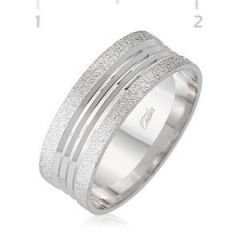 GUMUSH 925  Gümüş Rodyumlu Alyans | WRG101155