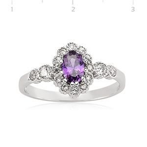 GUMUSH 925 Zirkon Oval Taşlı Yüzük | LR0461120