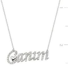 GUMUSH 925 Zirkon Taşlı Canım Kolye | PT0460030