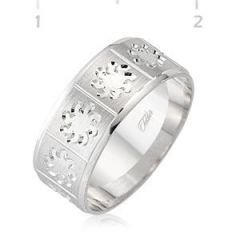 GUMUSH 925  Gümüş Rodyumlu Alyans | WRG101169