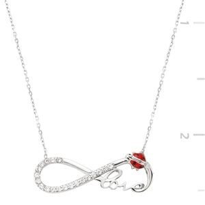GUMUSH 925 Uğur Böcekli Sonsuzluk Love Kolye | PT0460035