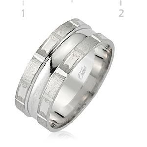 GUMUSH 925 Gümüş Rodyumlu Alyans | WRG101176