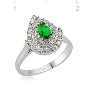 GUMUSH 925 Zirkon Taslı Gümüş Bayan Yüzük | WRG101186