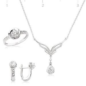 GUMUSH 925 Zirkon Taşlı Girdap Set | ST2400011