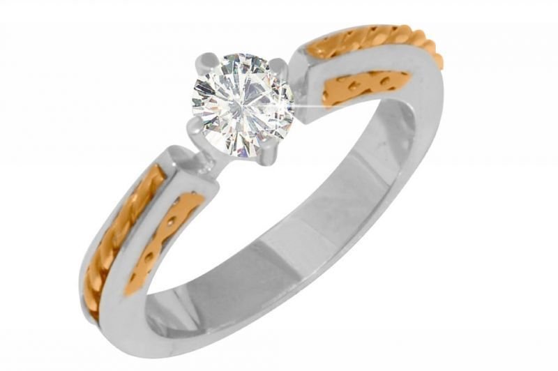 Pırlanta Tektaş Yüzük 18 Ayar R001361 Melis Gold