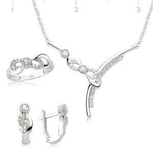 GUMUSH 925 Zirkon Taşlı Sonsuzluk Set | ST2400012