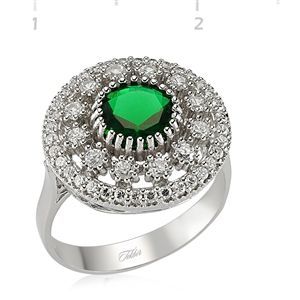 GUMUSH 925 Zirkon Taslı Gümüş Bayan Yüzük | WRG101194