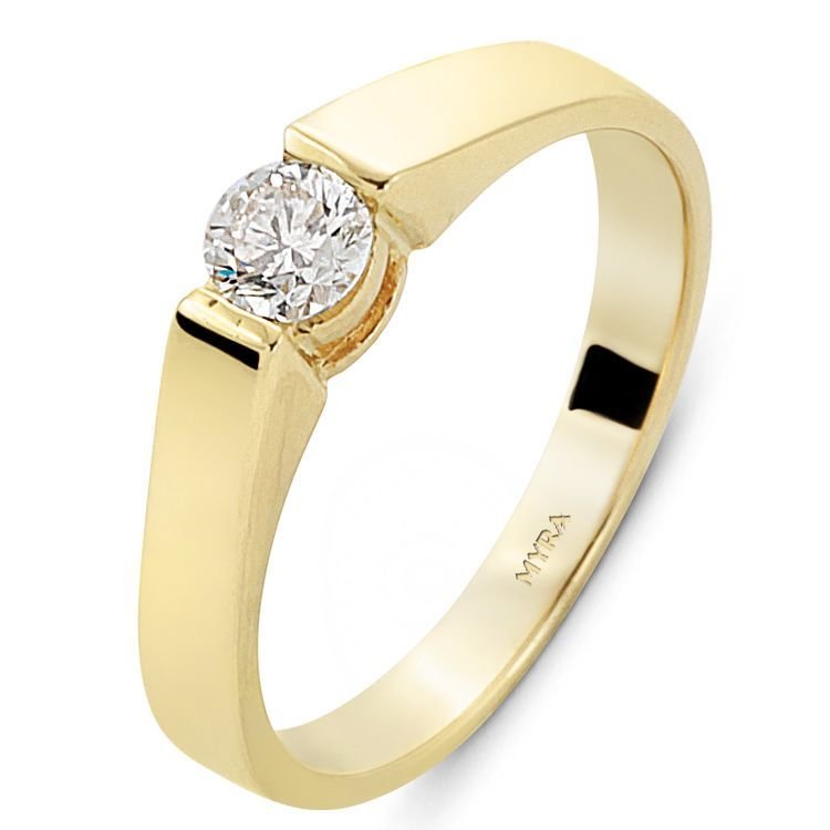 Myra Gold 0.29 Ct. Tektaş Pırlantalı Yüzük