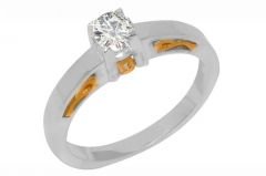 Pırlanta Tektaş Yüzük 18 Ayar R001627 Melis Gold