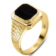 Myra Gold 14 Ayar Altın Erkek Yüzük
