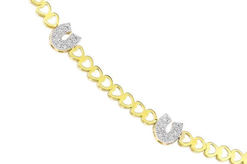 Altın Nal Motifli Bileklik Blk20136 Melis Gold