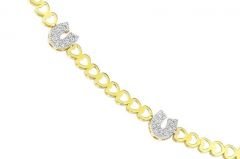 Altın Nal Motifli Bileklik Blk20136 Melis Gold