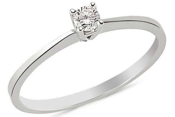 0.15 ct Pırlanta Tektaş Yüzük H Color Melis Gold