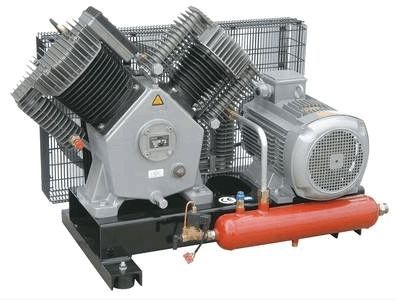 AYDIN TRAFO 22-1000-15 İKİ KADEMELİ ÇİFT SİLİNDİRLİ KOMPRESÖR - 1000 LT (ŞASE)