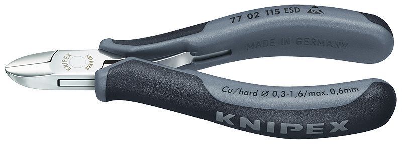 KNIPEX 7702115 ELEKTRONİKÇİ YAN KESKİ ESD