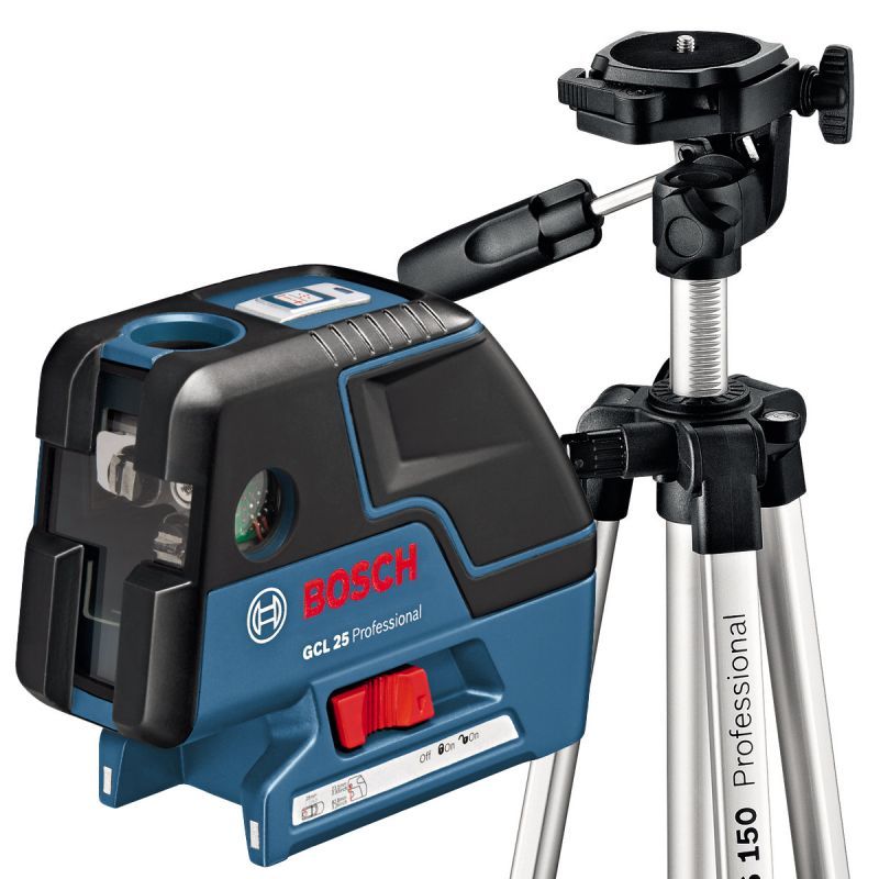 BOSCH GCL 25+BS 150 TRİPOD ÇAPRAZ ÇİZGİ 5 NOKTALI NOKTASAL HİZALAMA LAZERİ