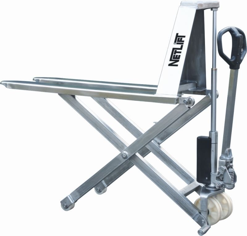 NETLIFT NL-SLP 10 MANUEL MAKASLI PASLANMAZ TRANSPALET (1000 KG)
