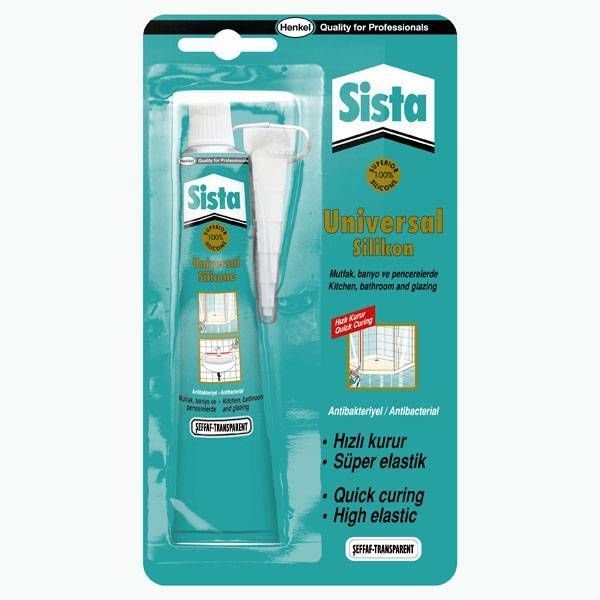 SISTA UNİVERSAL SİLİKON ŞEFFAF (50 GR)
