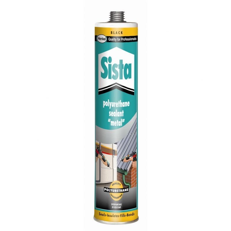 SISTA F 122 UNİVERSAL METAL PU KARTUŞ SİYAH (310 ML)