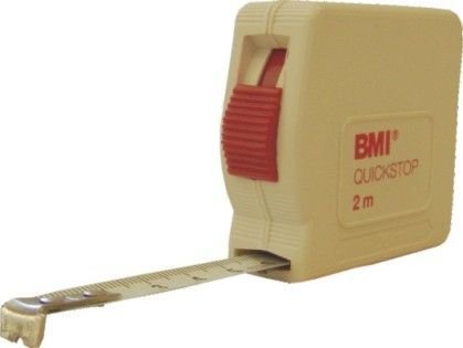 BMI 01562 BEYAZ STOPERLİ ASKILI ÇELİK METRE (2 M)