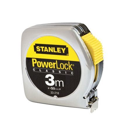STANLEY 0-33-218 POWERLOCK METAL KASA ŞERİT METRE 3m x 12.7mm