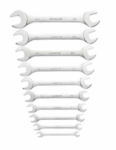 STANLEY 1-95-769 İKİ AĞIZLI ANAHTARLAR TAKIMI-10 PARÇA