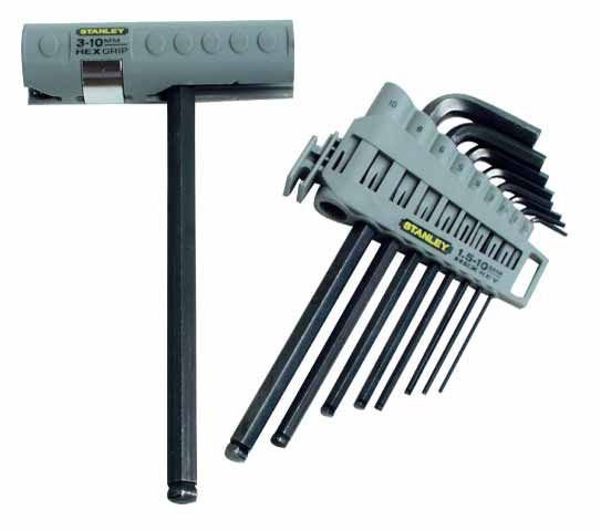 STANLEY 0-89-904 YUVARLAK BAŞLI ALLEN ANAHTAR TAKIMI 9 PARÇA