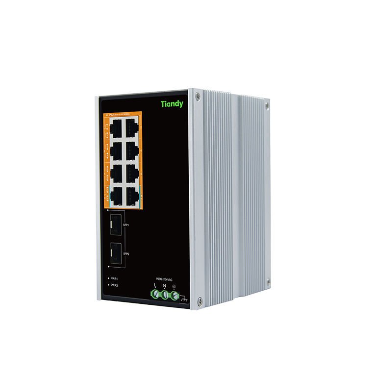 Endüstriyel 8 Kanal Gigabit Yönetilmeyen PoE Switch