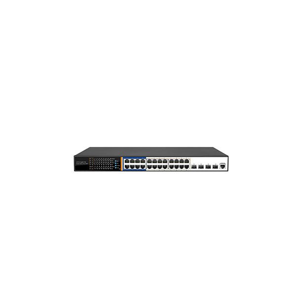24 Port Gigabit Yönetilebilir PoE+ Switch