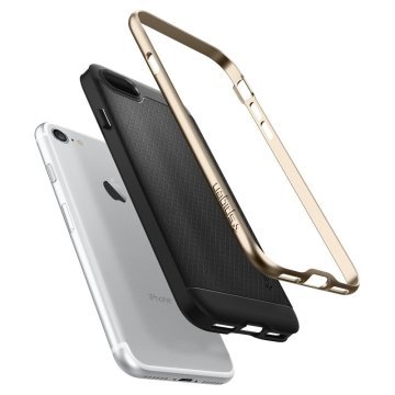 iPhone SE 2020 / iPhone 8/7 Uyumlu Kılıf, Spigen Neo Hybrid Champagne Gold