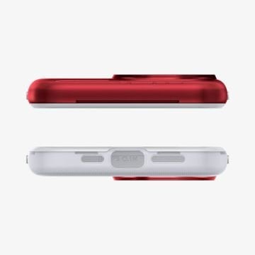 iPhone 15 Pro Max Kılıf, Spigen Classic C1 Mac G3 Design MagFit (MagSafe Uyumlu) Ruby