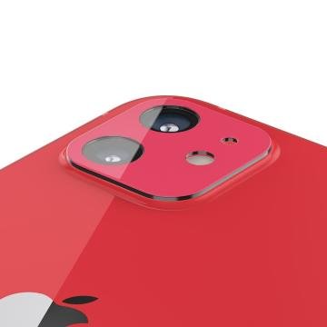 iPhone 12 Mini Kamera Lens Cam Ekran Koruyucu, Spigen Glas.tR Optik (2 Adet) Red