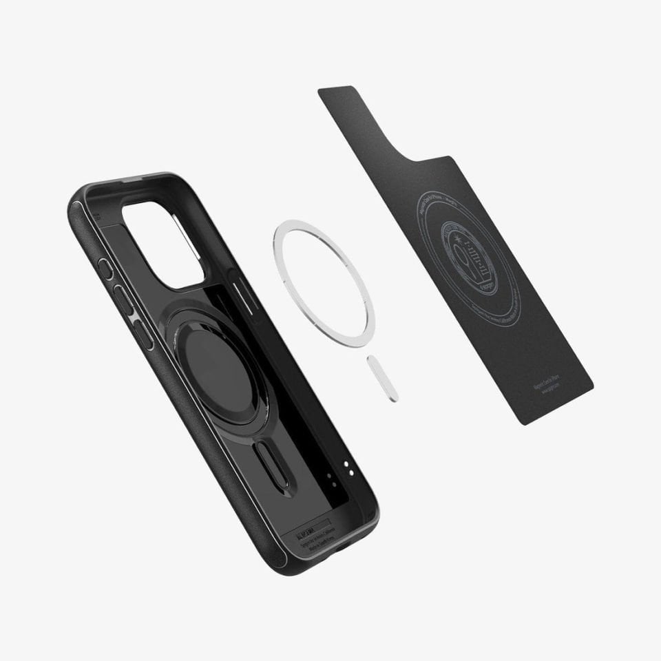 iPhone 15 Pro Max Kılıf, Spigen Mag Armor MagFit (MagSafe Uyumlu) Matte Black