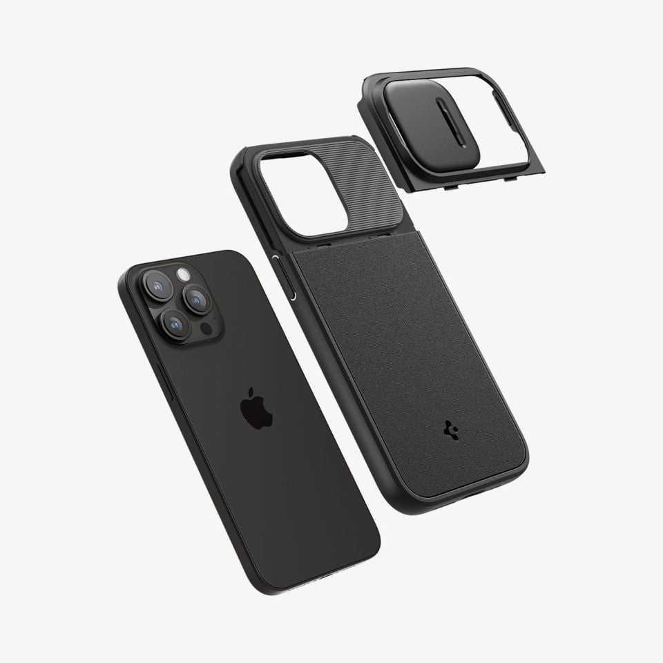 iPhone 15 Pro Max Kılıf, Spigen Optik Armor MagFit (MagSafe Uyumlu) Black