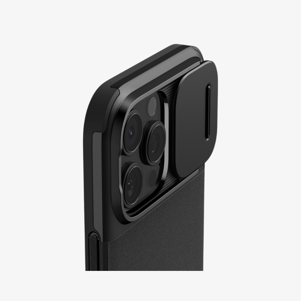 Spigen iPhone 16 Pro Kılıf Optik Armor MagFit MagSafe Özellikli Black