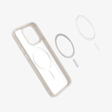 iPhone 15 Pro Max Kılıf, Spigen Ultra Hybrid Magfit (Magsafe Uyumlu) Frost Clear