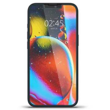 iPhone 14 / iPhone 13 Pro / iPhone 13 Cam Ekran Koruyucu Kolay Kurulum, Spigen Glas.tR EZ Fit Mavi Işık (2 Adet)