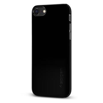 iPhone SE 2020 / iPhone 8 / iPhone 7 Uyumlu Kılıf, Spigen Thin Fit Ultra İnce Jet Black