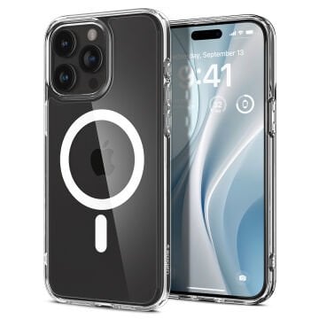 iPhone 15 Pro Max Kılıf, Spigen Ultra Hybrid Magfit (Magsafe Uyumlu) White