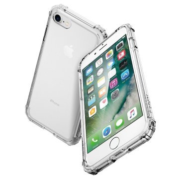 iPhone SE 2020 / iPhone 8 / iPhone 7 Uyumlu Kılıf, Spigen Crystal Shell Crystal Clear