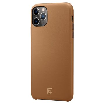 iPhone 11 Pro Kılıf, Spigen La Manon Câlin Premium Deri Tasarım Cafe Brown