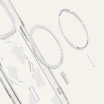 iPhone 14 Pro Max Kılıf, Ciel by Cyrill Shine Mag Clear Glitter Candyland (MagSafe Uyumlu) Crystal Quartz