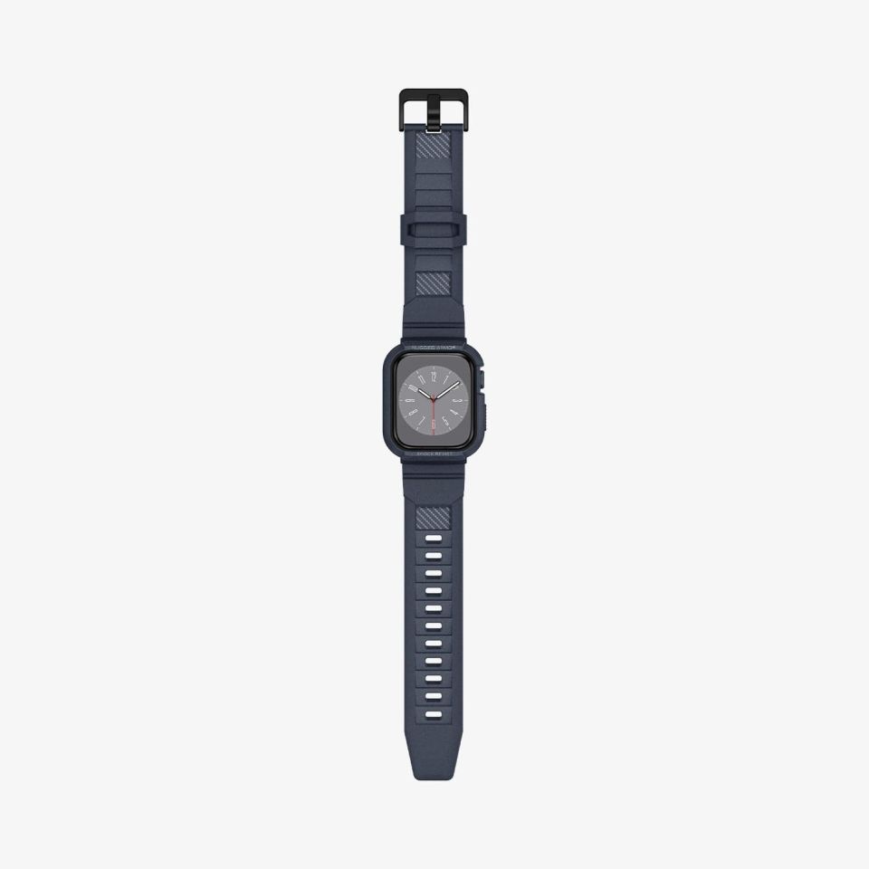 Apple Watch Seri (45mm / 44mm) Kılıf, Spigen Rugged Armor Pro Charcoal Gray